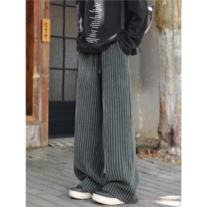 2025秋季美式复古编织条纹潮流百搭休闲裤B315-K25832-特p35控68,男装休闲裤,电商B315