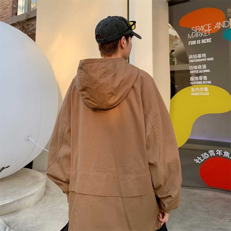 潮机能风冲锋衣男款潮牌外套春秋户外登山连帽夹克WY039-P45,男装卫衣,星座308B-1