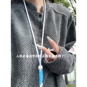 XZ809A/FK02/特P22/加绒特P32  重磅雪尼尔小香风小立领卫衣外套图片