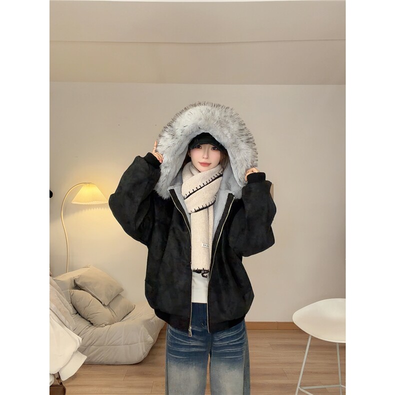 【重磅1800g】大理石座山雕外套大毛领座山雕棉服514-919-P95,男装棉衣,星座514