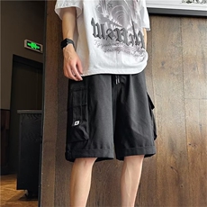 夏个性2023工装短裤男港风潮流大口袋新款ins宽松五分裤K3943-P33，男装休闲裤，星座412-3