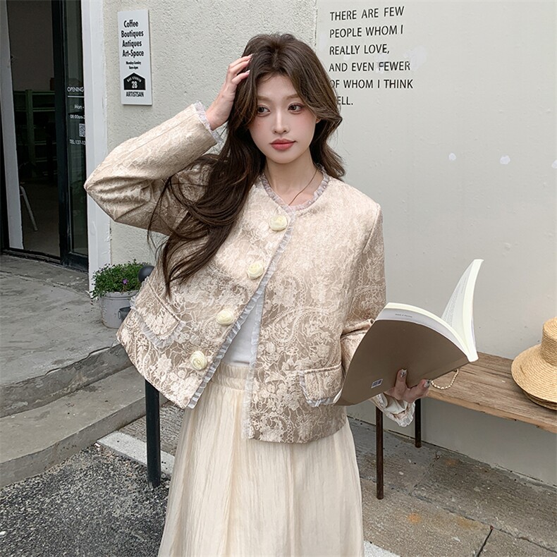 现货新款2025春季小香风外套1C119-8853-P155-K238,女装连衣裙,英标秀