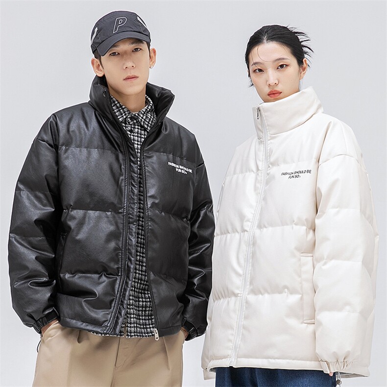 新标90白鸭绒短款羽绒服2024秋冬潮流情侣潮男 A436-9205-P210图片