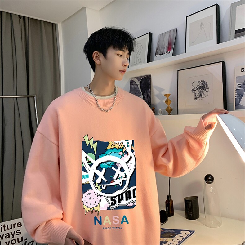 控78假两件毛衣男大码加绒针织衫男毛线衣M80275-P55加绒P70,男装针织衫/毛衣,电商A040