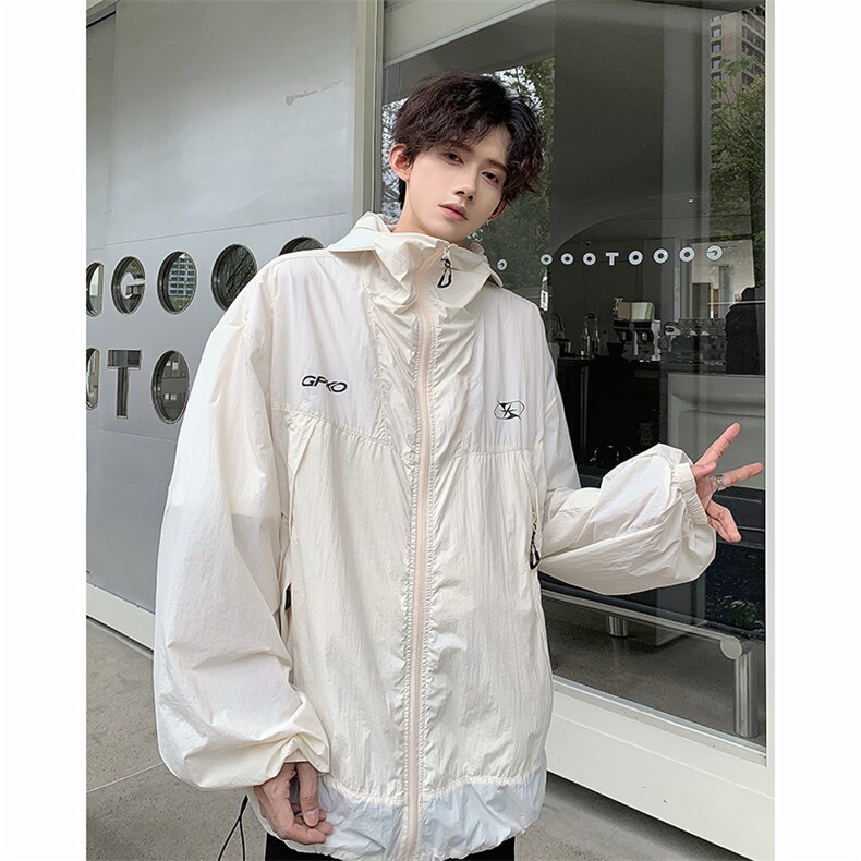 2024夏季新款潮牌轻薄休闲夹克户外冰丝凉感防晒服现货W8210-P45,男装夹克,星座512-4