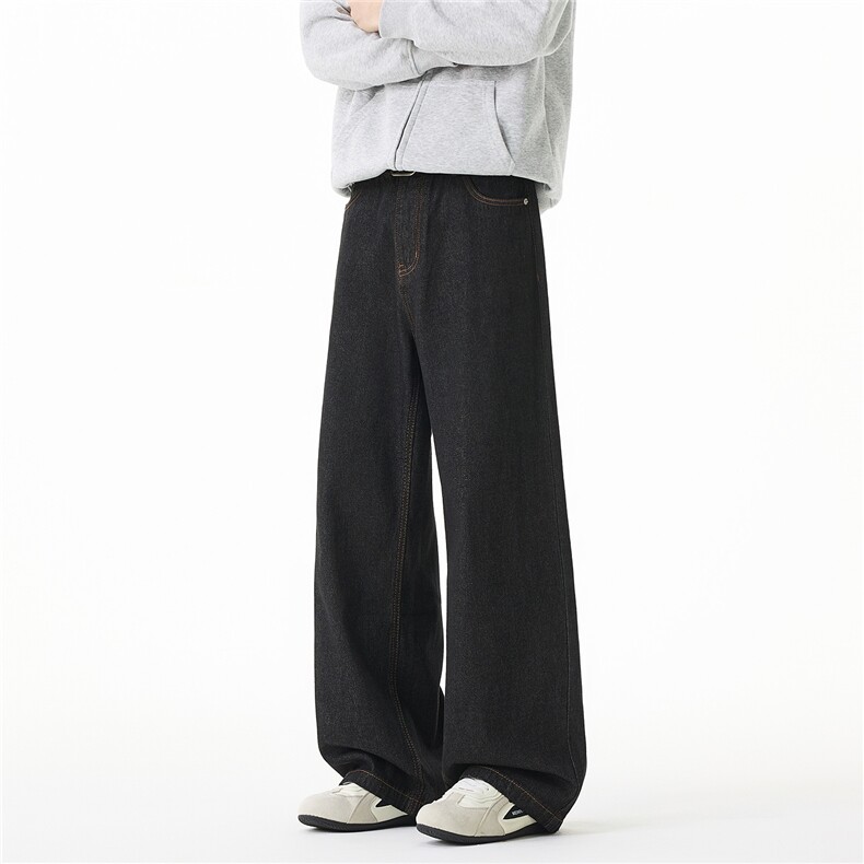 男女基础款重工水洗日系复古宽松直筒牛仔裤xz405-k2021-p65,男装牛仔裤,星座405