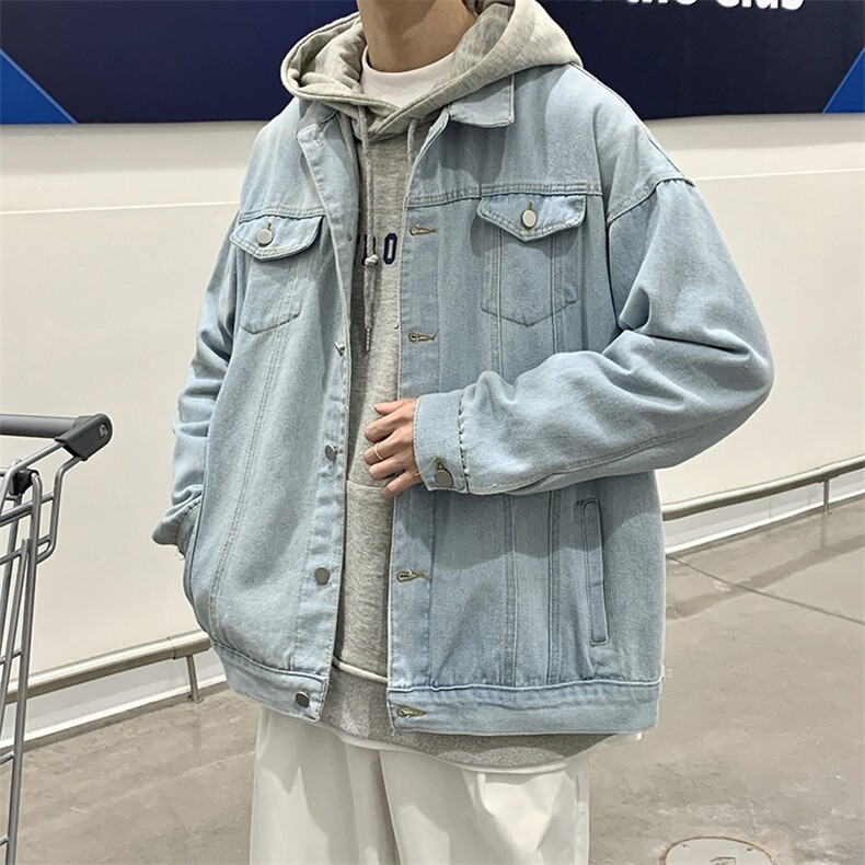新款牛仔外套男春季潮牌工装夹克韩版潮流ins高街上衣服JK459-p65,男装夹克,星座1008