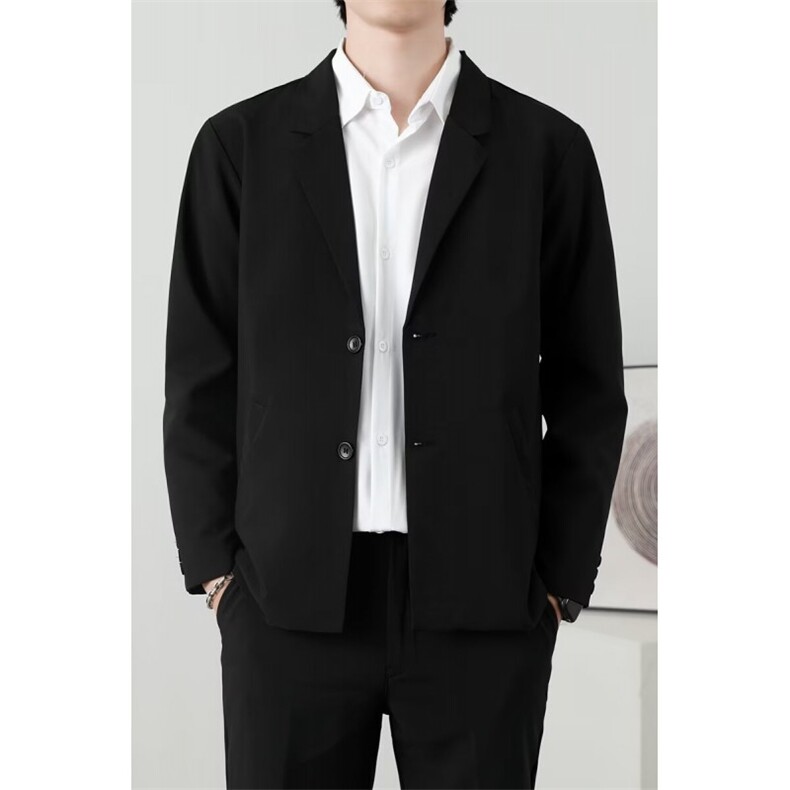春秋季休闲西装外套男韩版宽松帅气痞帅轻熟商务西服套装W01,男装西服套装,星座1116A-2（原606A-1）