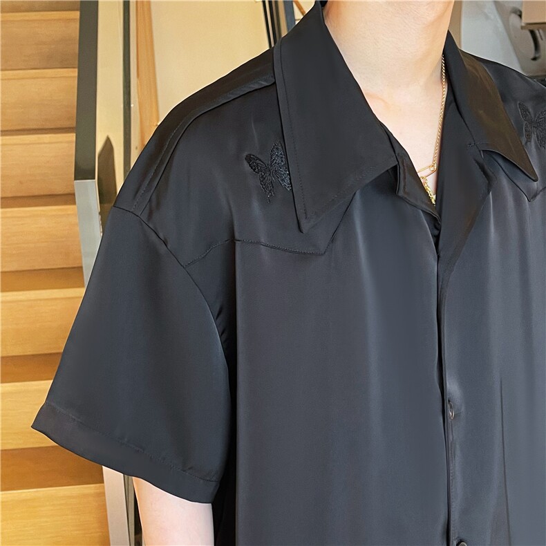 A450-TZ77-P120控168冰感缎面丝滑睡衣套装上衣CS77裤子DK77,男装休闲套装,电商A450
