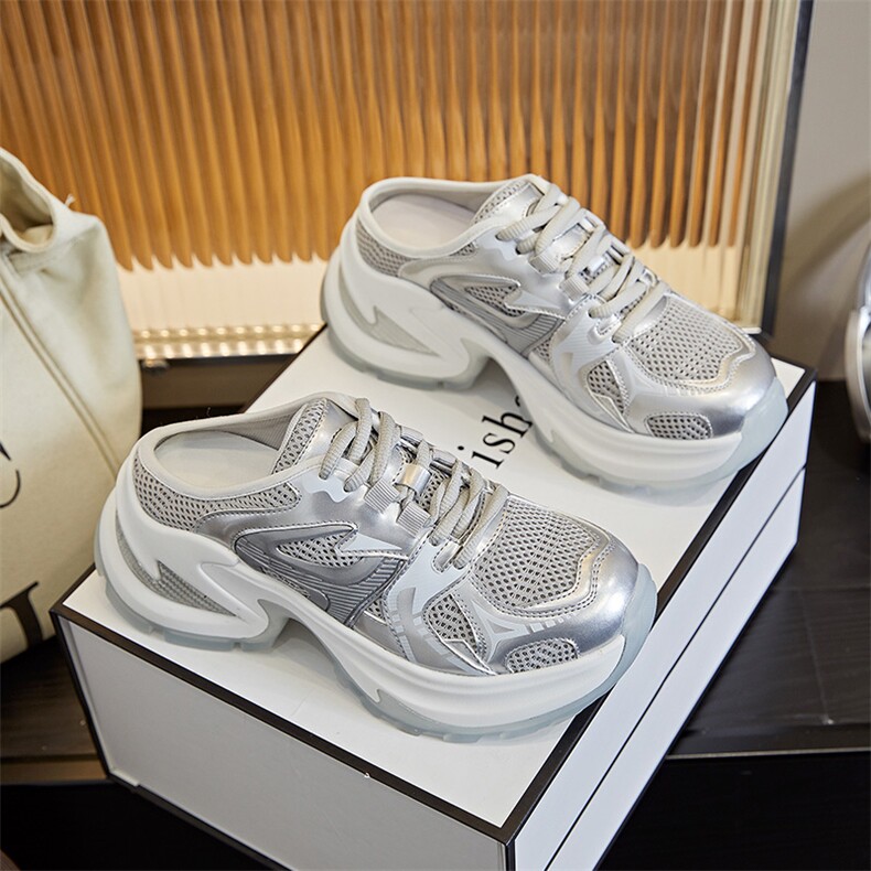 吸膜底包头拖鞋女2024夏季新款休闲百搭凉拖女外穿时尚半拖，女鞋拖鞋，电商A223