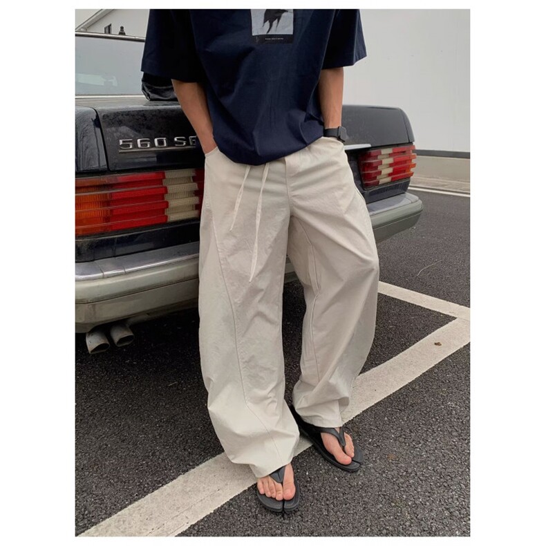 休闲工装裤男士夏季2025新款日系青少年宽松直筒男生阔腿长裤,男装工装外套,星座218-1（原230）