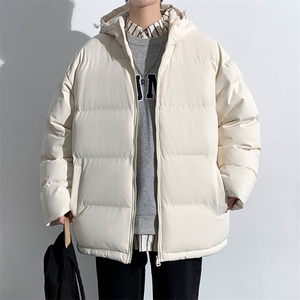冬上新青少年加棉加厚棉服潮纯色时尚连帽棉衣外套男女 9979-P80图片