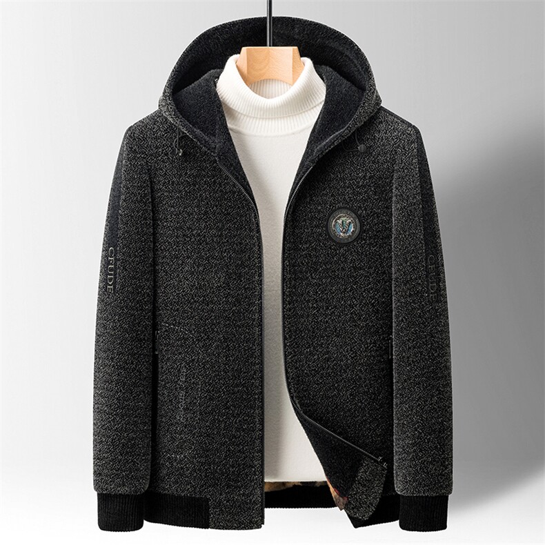 金貂绒石墨烯背托毛胆夹克中年加厚棉服BY3085-P180图片