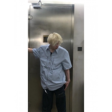 浅蓝色垫肩拉链短袖衬衫男款夏季衬衣cleanfit外套3375-特P38，男装衬衫，星座1007（原301D）