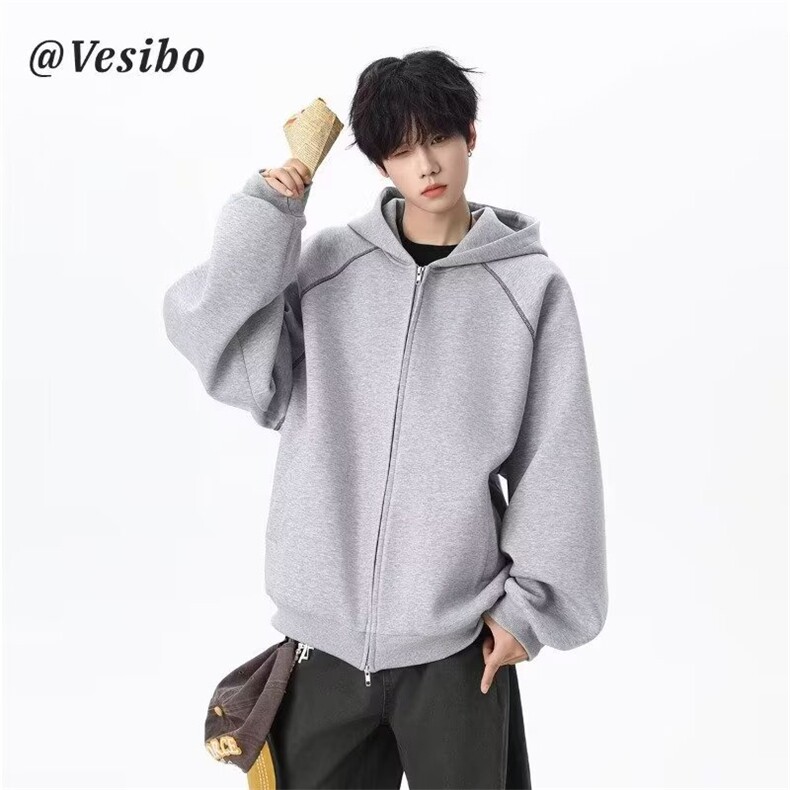 1506/QW3480/P49美式开衫连帽卫衣外套百搭夹克宽松潮流男装,男装夹克,星座1506