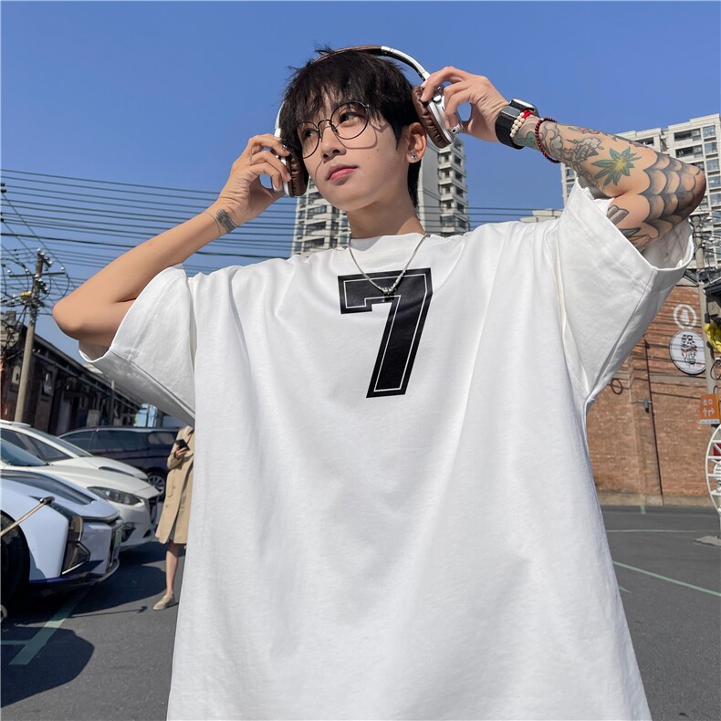 2025夏季新款抖音品质宽松休闲印花短袖dcm316-特批20控38图片