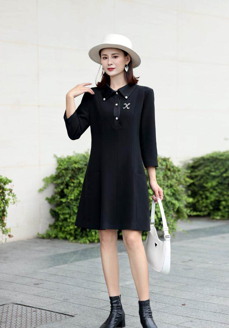 秋装连衣裙（卡尔纹），女装连衣裙，雪飞诗