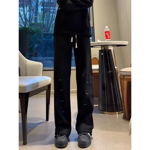 美式休闲徽章刺绣连帽卫衣男女春秋季重磅设计感潮牌情侣上衣,男装卫衣,四季星座505