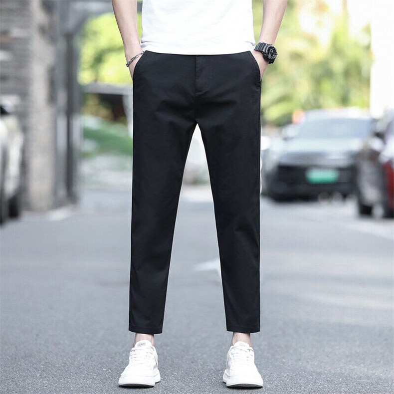 九分裤子男款春夏季2026新款直筒修身宽松男士9分休闲裤D989-P45,男装休闲裤,星座509