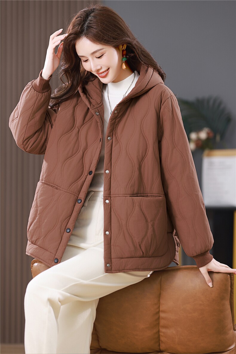 2025年冬季休闲棉服,女装棉衣/棉服,悦见她