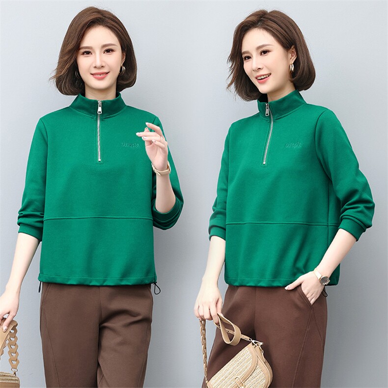 时尚百搭宽松气质休闲卫衣女款长袖上衣，女装卫衣/绒衫，鑫鑫格