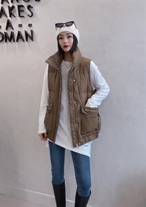 2021冬季新款90绒马甲图片
