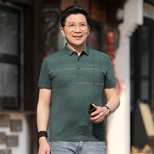 polo衫男士短袖t恤夏季薄款翻领半袖商务保罗休闲带领短袖上衣图片