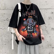 YT26221-P30亚短袖t恤男大码五分袖男宽松七分袖港风模特，男装T恤，电商A040
