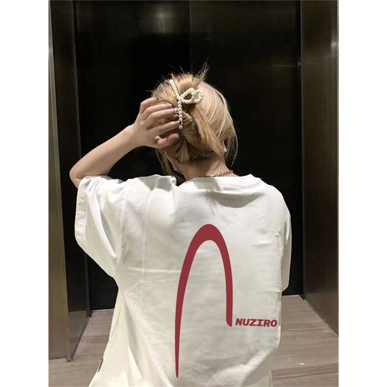 T589-P25 潮牌经典撞色 美式纯棉印花短袖 男女同款上衣图片