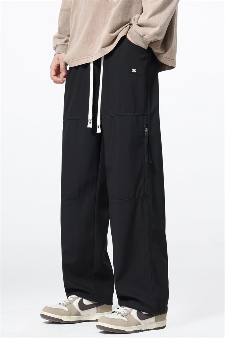 新款美式高街工装裤男款春季户外宽松抽绳阔腿休闲A436-2557-P55,男装休闲裤,电商A436