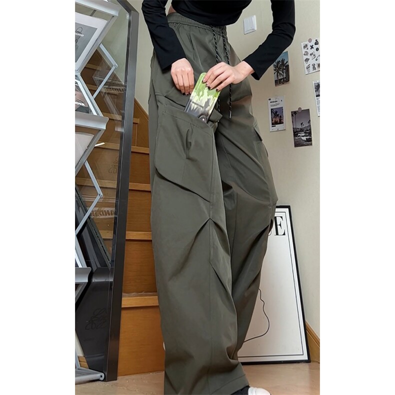 弯刀工装裤男大口袋松紧腰抽绳大码休闲长裤K8559-P47【特价】,男装工装外套,电商A007