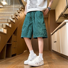 现货夏季工装短裤男ins潮牌休闲百搭潮流痞帅五分裤D02521-P38，男装牛仔裤，星座308B-2