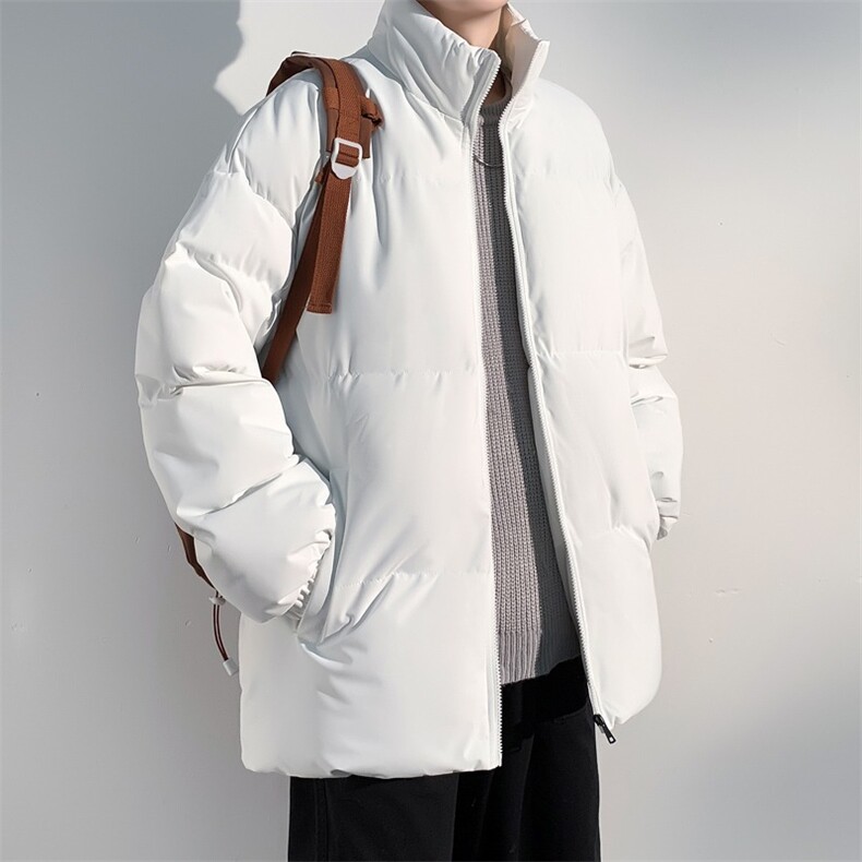 情侣oversize棉服冬季新款韩版学生连帽假两件港风宽松百搭厚外套,男装棉衣,星座1013