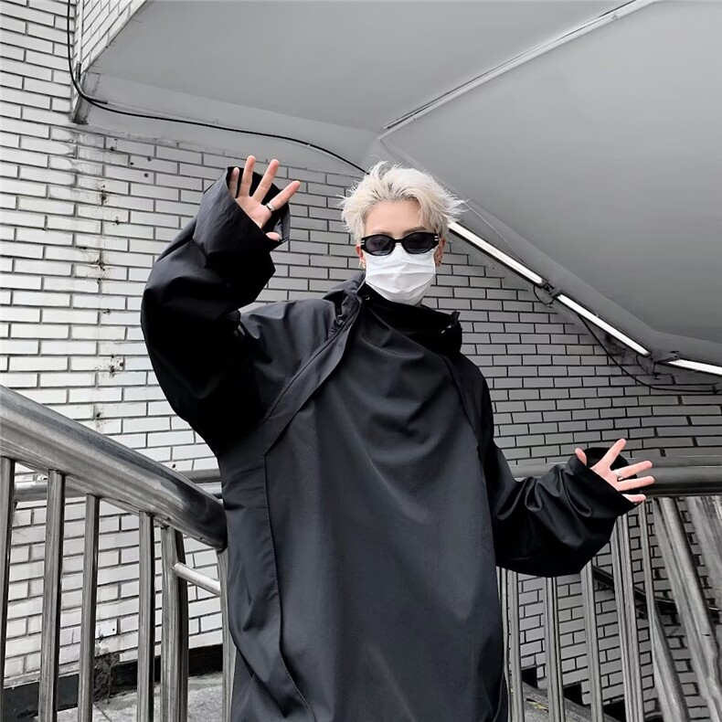 秋季青春流行男夹克文艺潮外套黑色冲锋衣JC412P55,男装夹克,星座1116-2