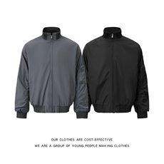 飞行夹克外套男款春秋美式廓形短款工装立领棒球服JK7110-P63，男装夹克，星座308B-2