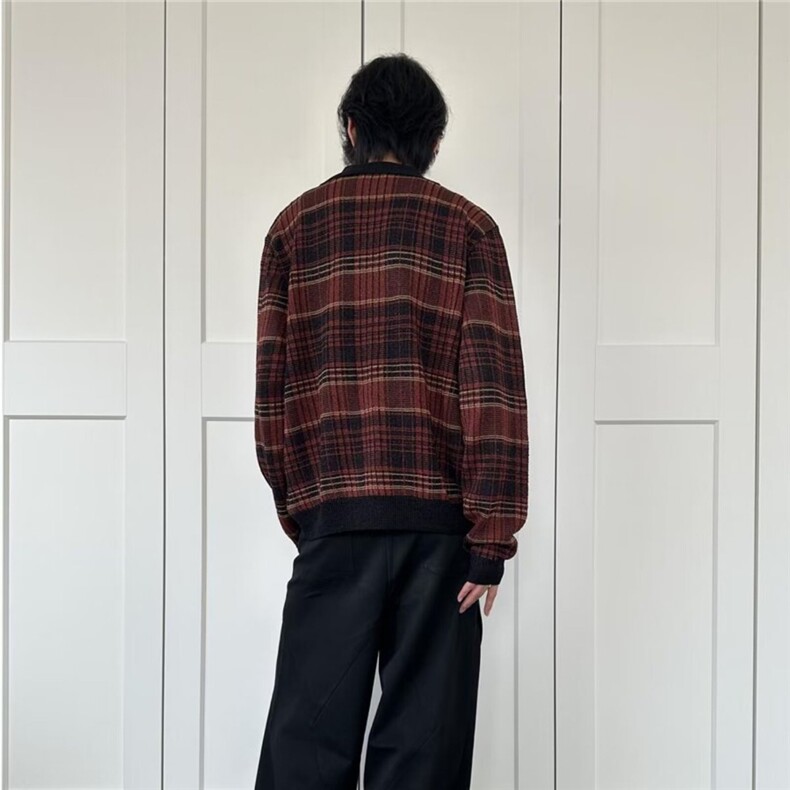 秋季新款格子衬衫百搭休闲宽松显瘦长袖衬衣外套减龄女装洋气上衣,男装衬衫,星座1210-1