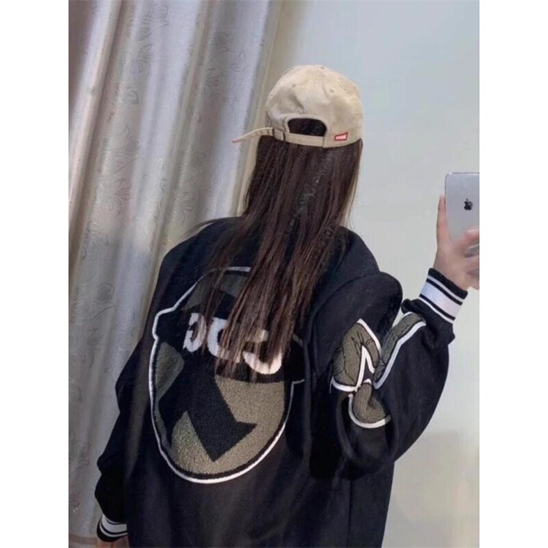 棒球服毛巾刺绣情侣宽松夹克春秋冬外套,男装夹克,星座506A