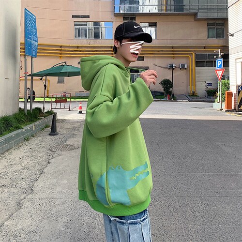 A040-WY2082-P40连帽卫衣男加肥加大码胖子棒球服外套图片