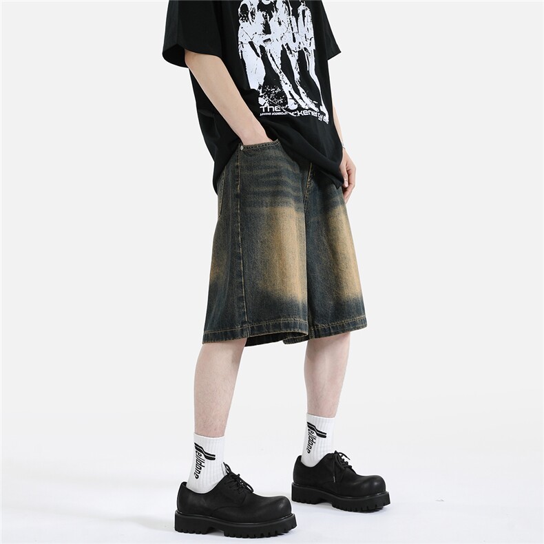 xz905-2-Z041#P45牛仔短裤,男装牛仔裤,星座905-2