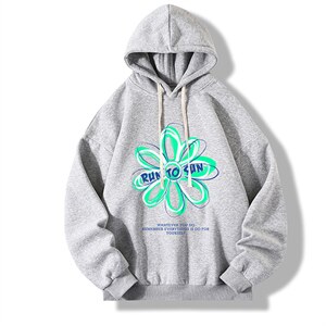 纯棉连帽卫衣男大码运动帽衫宽松薄WY2170-P35 加绒款-P40图片