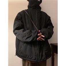 机能冲锋衣棉服男秋冬季美式潮牌夹克加厚外套Y6568-P60夹棉p80，男装棉衣，星座1008