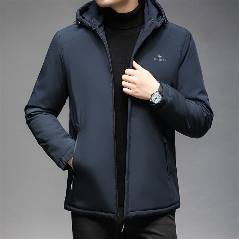 冬季中年男士棉衣可脱卸帽保暖厚款商务商务爸爸装棉服外套男装,男装棉衣,电商B212（原钱塘6029）
