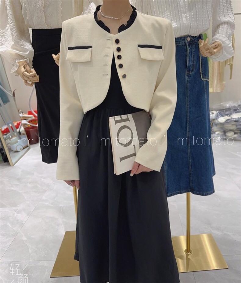 现货套装连衣裙小香风，女装职业装，泰靡(2F)