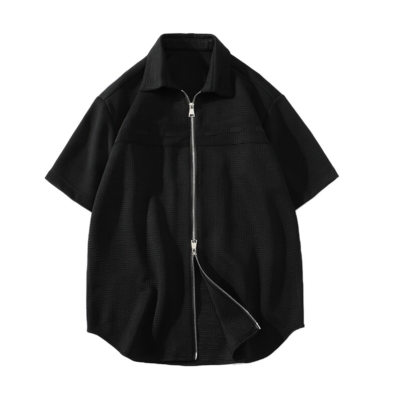 7XL-M平铺短袖衬衫男2023夏季新款oversize胖子开衫加肥加大衬衣,男装衬衫,钱塘717(原712)