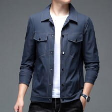外套男装新款中青年男士工装潮流休闲百搭翻领夹克DGSN82108-P165，男装夹克，电商B212（原钱塘6029）