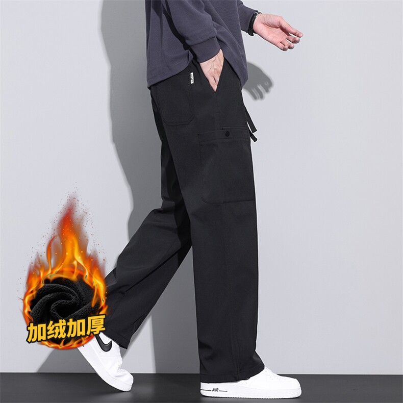 工装裤男美式高街宽松休闲裤加绒户外运动长裤Z9856-P45/加绒P55,男装工装外套,星座509