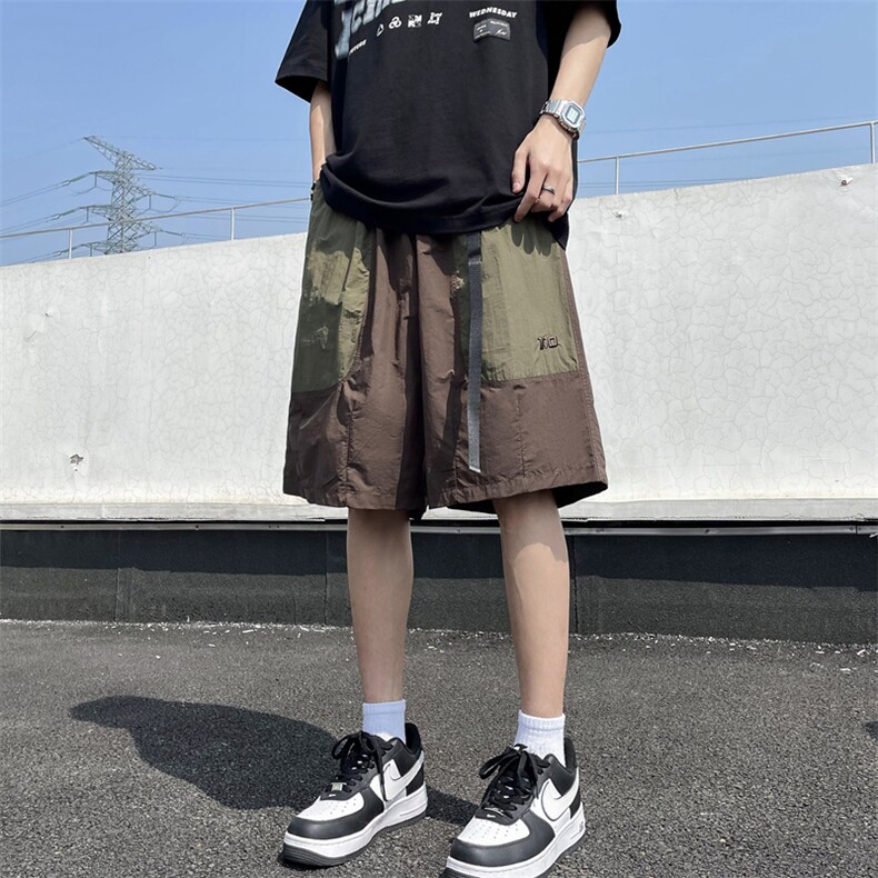 2024夏季新款日系运动工装短裤男宽松直筒五分裤 现货 K7898-P32图片
