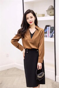 缎面假两件小衫,其它,伊洛姿