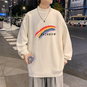 M18064-P45 加绒款-P65半高领毛衣男士大码针织衫男毛线衣男图片