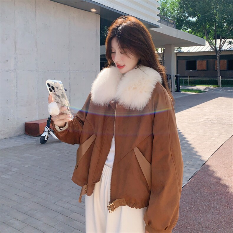 【新款】出货了设计款拼皮羽绒服2C151-W37-P285-K418,女装羽绒服,2C151